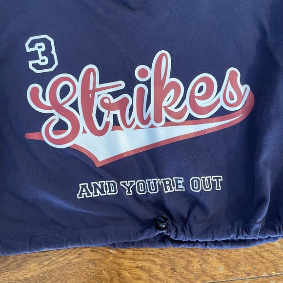 Adika Blue Long Sleeve Casual Crop Top - Picture 3 of 4